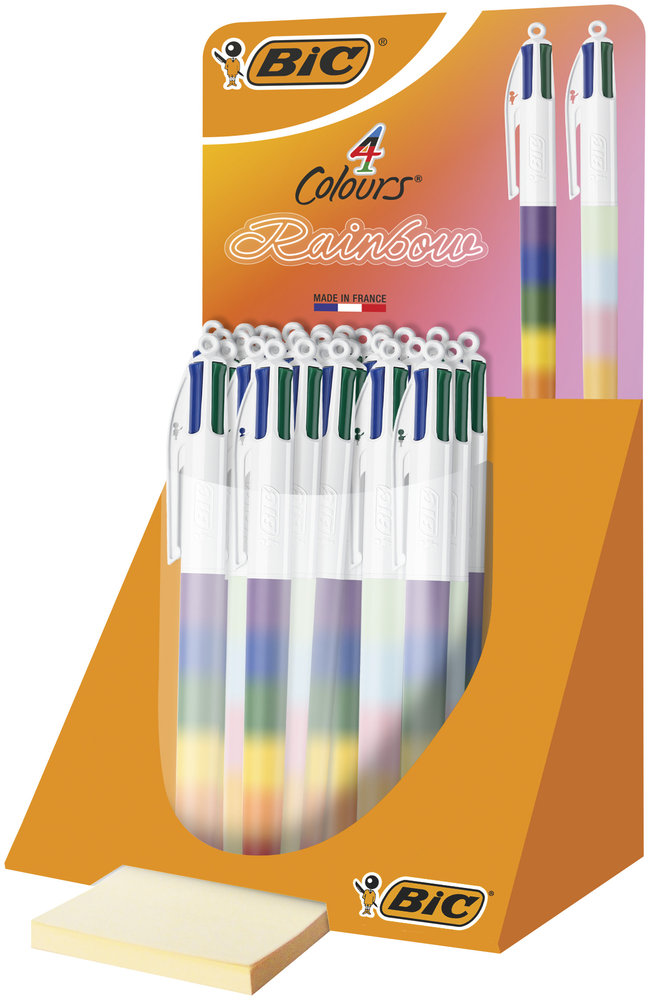 EXP 30 BOLIGRAFO 4 COLORES RAIBOW MIXED PUNTA 1MM