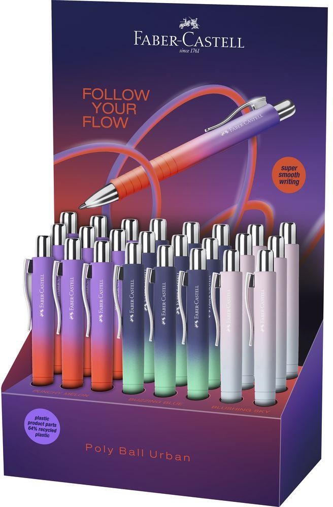 EXP 24 BOLIGRAFO POLY BALL FLOW EDITION FABER CASTELL