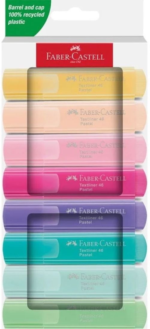 ESTUCHE 8 MARCADORES FLUORESCENTES TEXTLINER 46 PASTEL SURT