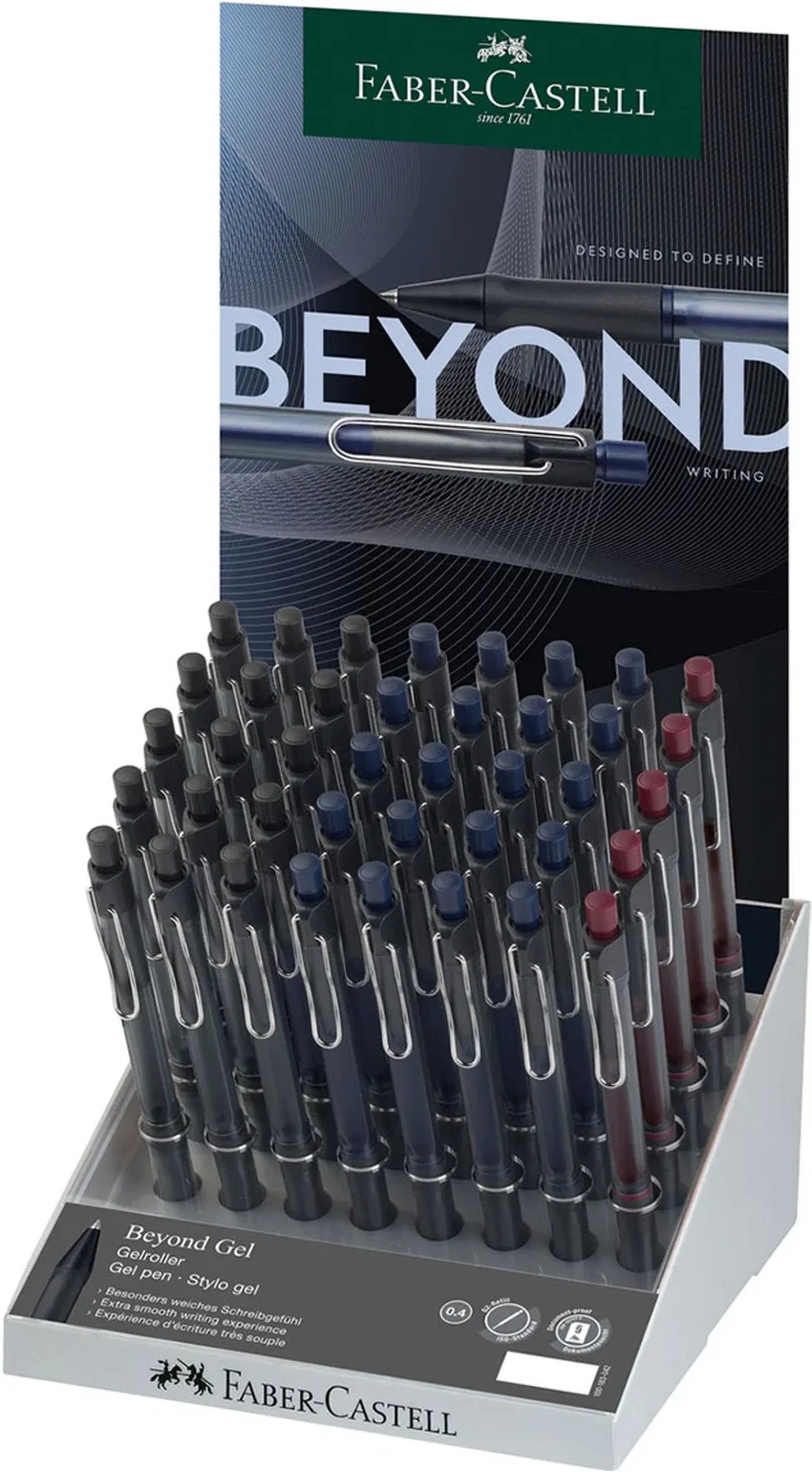 EXP 40 BOLIGRAFO RETRACTIL BEYOND GEL 0,7MM COL. SURTIDOS