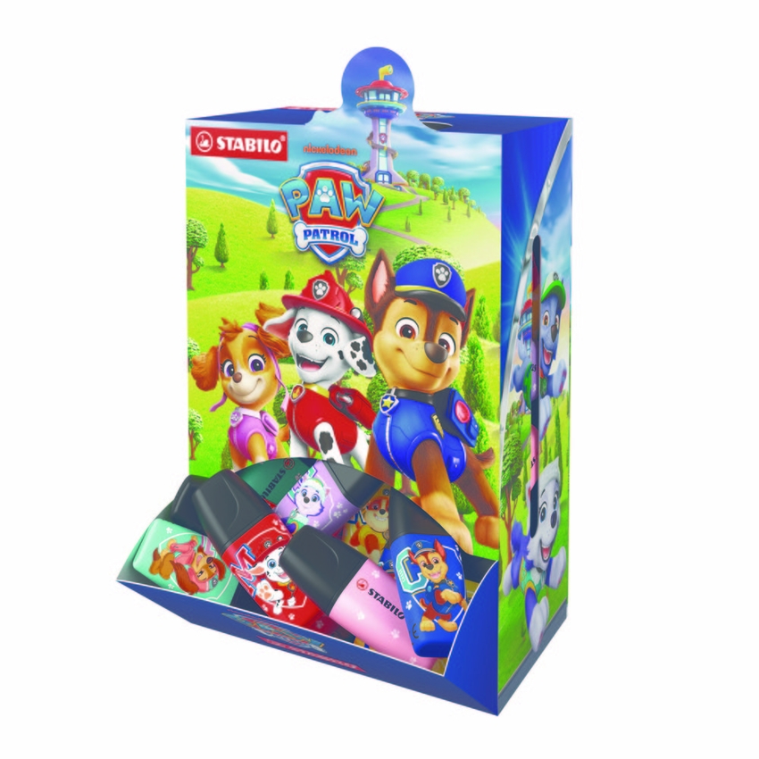 EXP 50 MARCADOR FLUORESCENTE STABILO BOSS MINI PAW PATROL