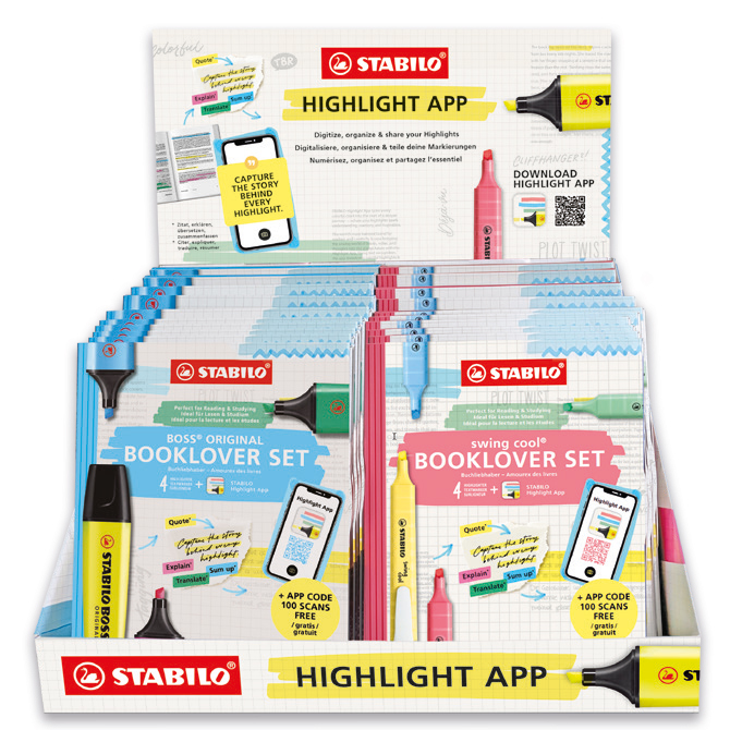 EXP 20 ESTUCHES STABILO BOOKLOVERS