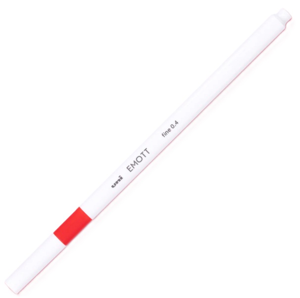 C/10 ROTULADOR UNI EMOTT PUNTA FINA 0,4MM COLOR ROJO N?15