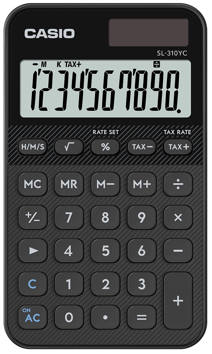 CALCULADORA BOLSILLO SL-310YC-BK COLOR NEGRO