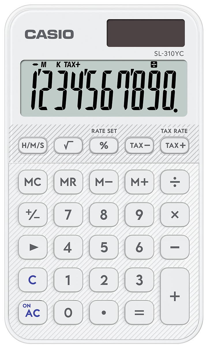 CALCULADORA BOLSILLO SL-310YC-WE COLOR BLANCO