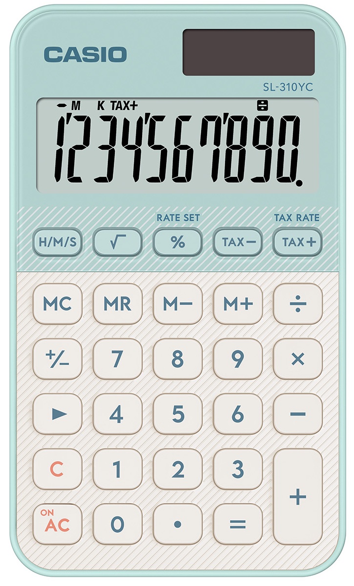 CALCULADORA BOLSILLO SL-310YC-LG COLOR VERDE