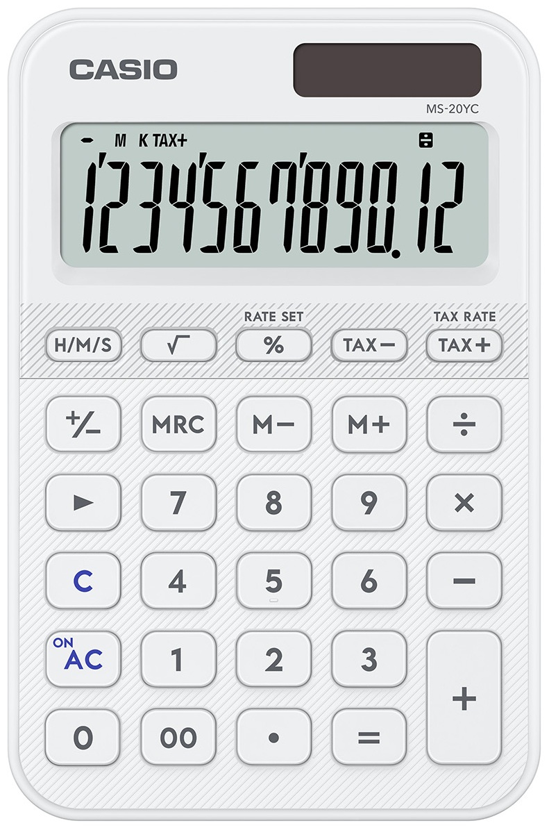 CALCULADORA SOBREMESA MS-20YC-WE COLOR BLANCO