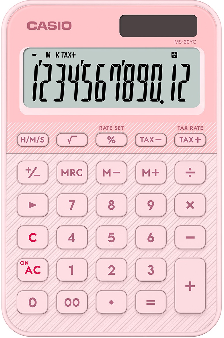 CALCULADORA SOBREMESA MS-20YC-LP COLOR ROSA