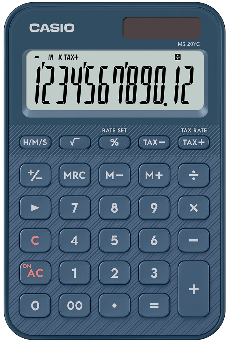CALCULADORA SOBREMESA MS-20YC-NY COLOR AZUL OSCURO