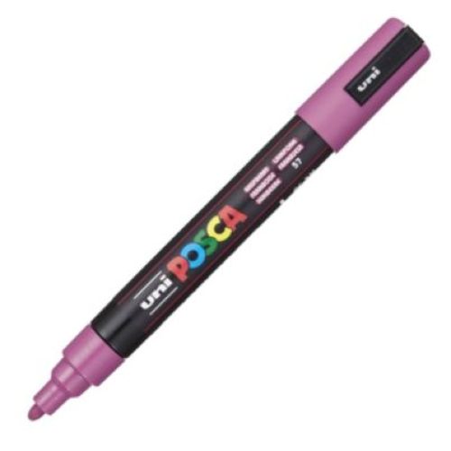 MARCADOR UNI-POSCA PC5M COLOR FRAMBUESA 1.8-2.5MM