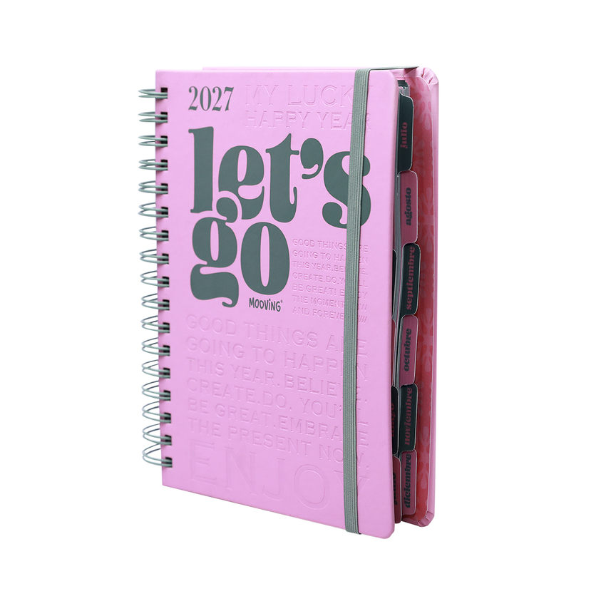 AGENDA ESPIRAL ANUAL 2027 LIFE DIA PAGINA 21X15CM