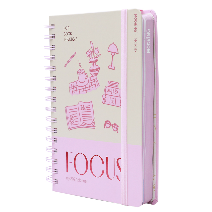 AGENDA ESPIRAL ANUAL 2027 MOOD DIA PAGINA 21X15CM