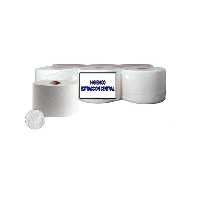 HIGIENICO EXTRACCION CENTRAL 760 GRAMOS 13/17, PAQ/6 UDS