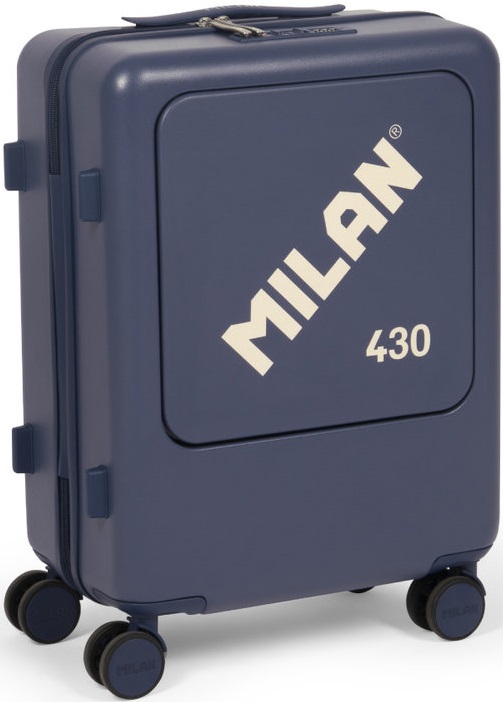 MALETA CABINA RIGIDA 55 CM, MILAN 430 SINCE 1918, AZUL