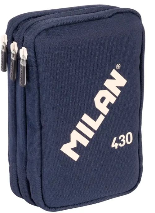 PLUMIER 3 PISOS CON CONTENIDO AZUL MILAN 430 SINCE 1918