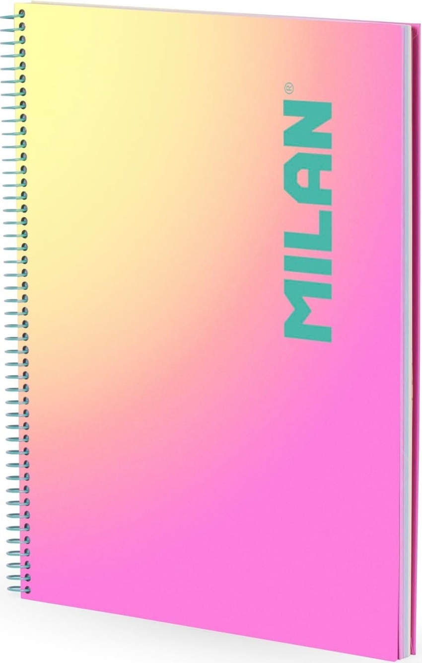 BLOC A4 90H 95G. CUAD.5X5 MICROPERF. SUNSET ROSA