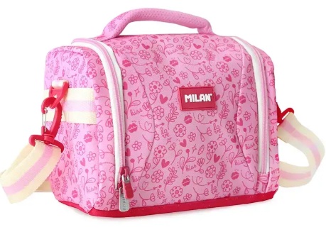 BOLSA ISOTERMICA PORTA ALIMENTOS GRANDE 5L PINK FLOWERS