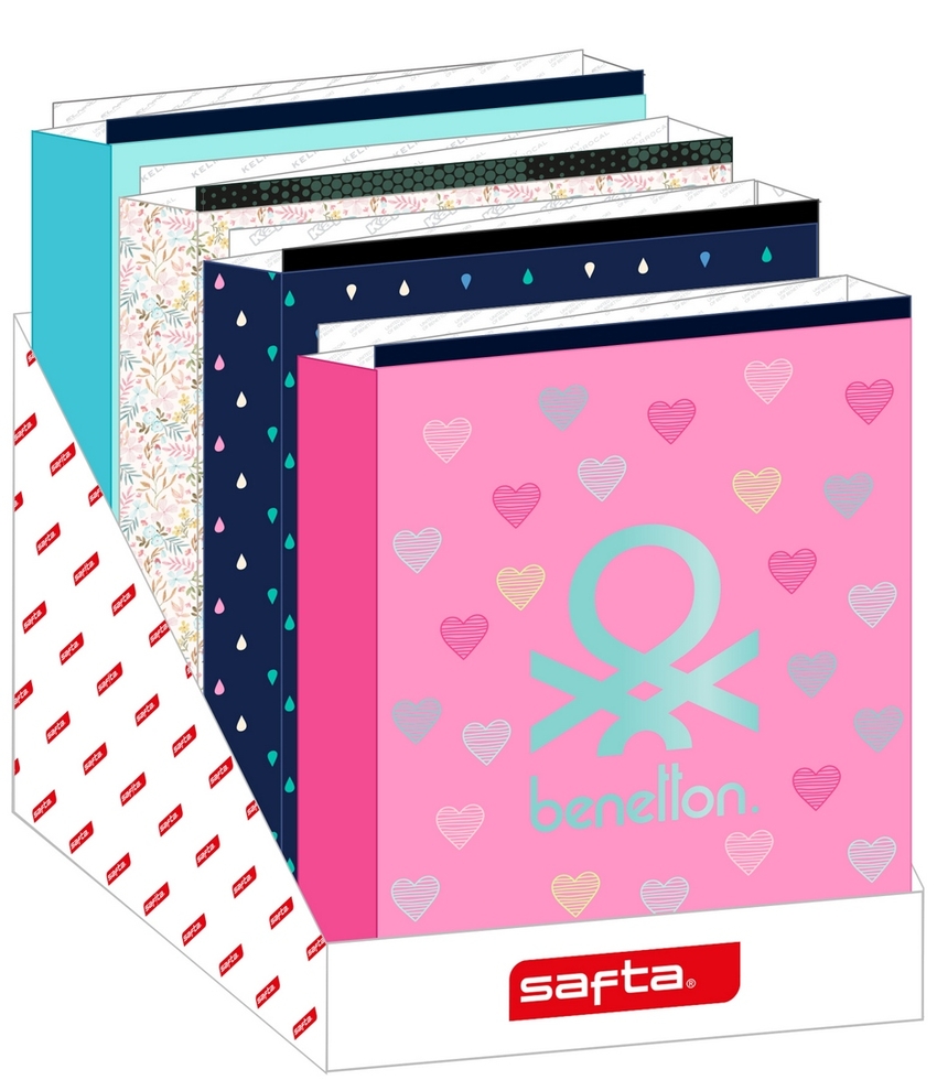 EXP CARPETAS F. 4 ANILLAS L. ANCHO SURT. MARCAS 29X34X34CM