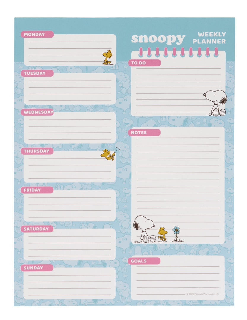 PLANING SEMANAL SNOOPY 19X25,5CM