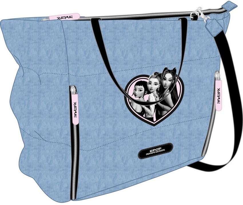 BOLSO CON BOLSILLO PORTATIL 14,1'' KPOP HUNTRIX 40X31X17CM