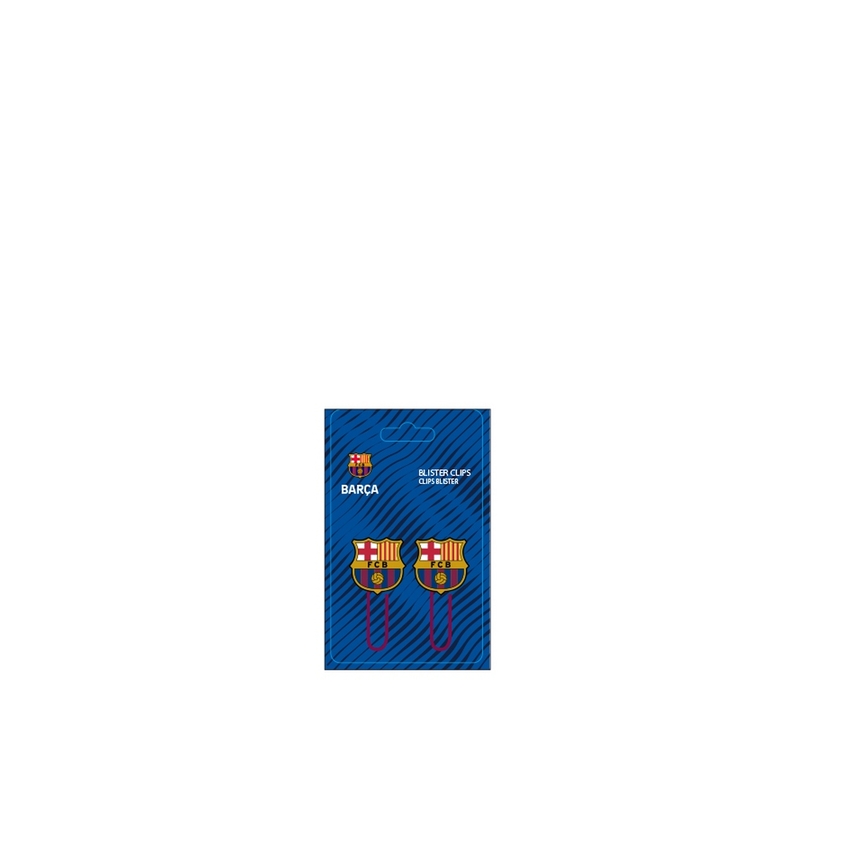 BLISTER CLIPS F.C.BARCELONA 1? EQUIP. 26/27 7,5X12,5CM