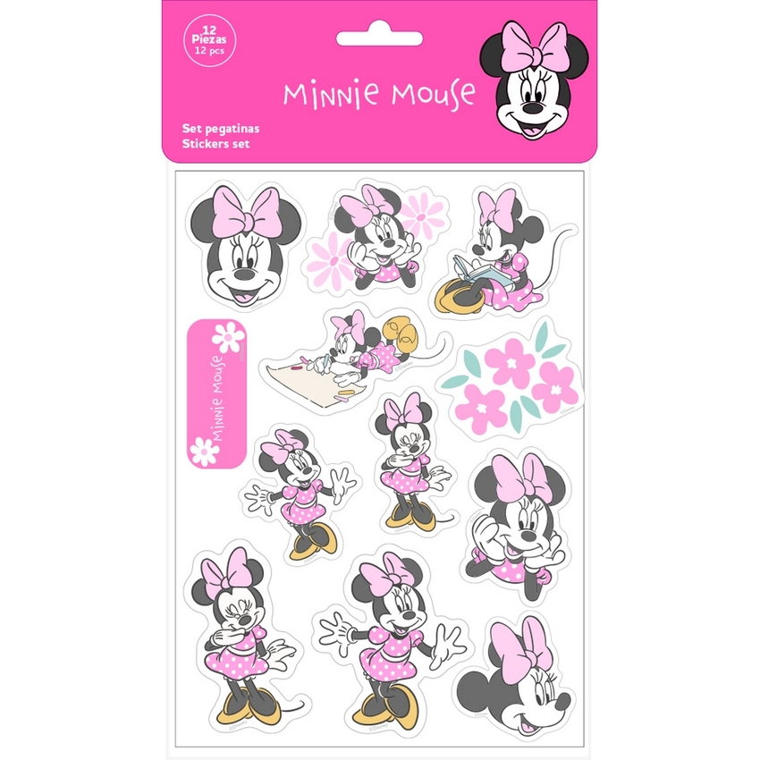SET PEGATINAS MINNIE MOUSE MINTY 10,5X14,8CM