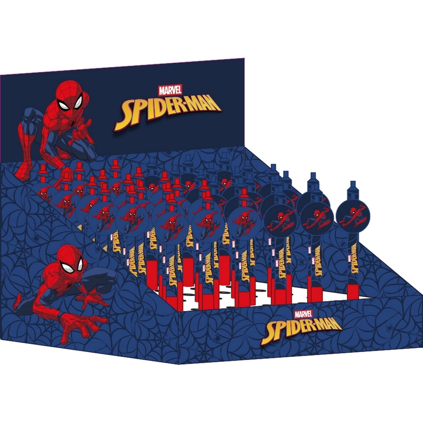 BOLIGRAFOS BORRABLES DISPLAY SPIDER-MAN 20,2X14,7X21,7CM