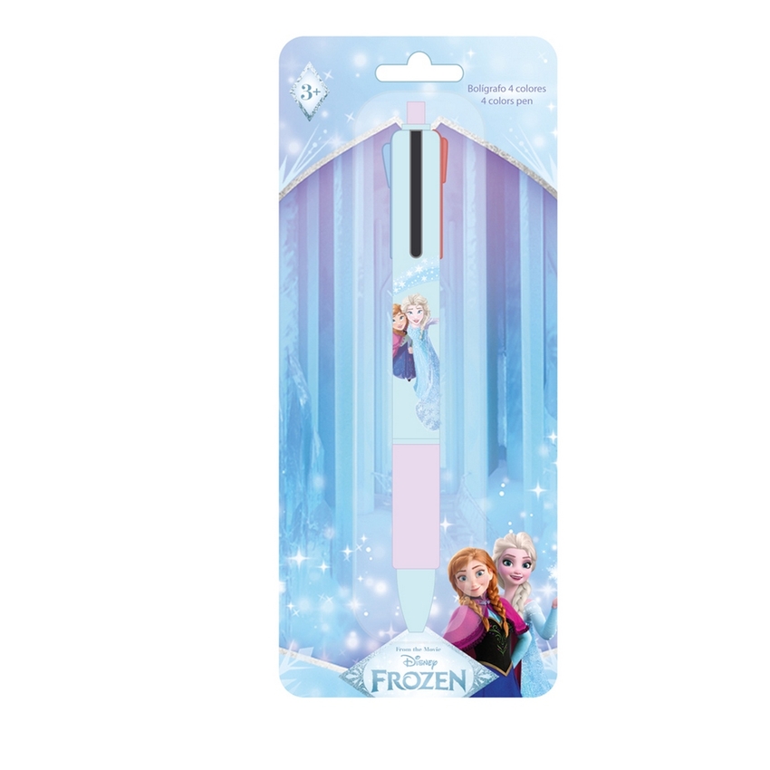 DISPLAY BOLIGRAFO RETRACTIL 4 COLORES FROZEN 8X19CM