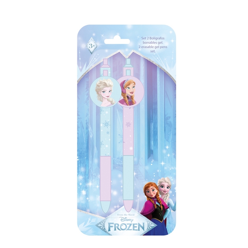 DISPLAY 2 BOLIGRAFOS BORRABLES FROZEN 9X20CM