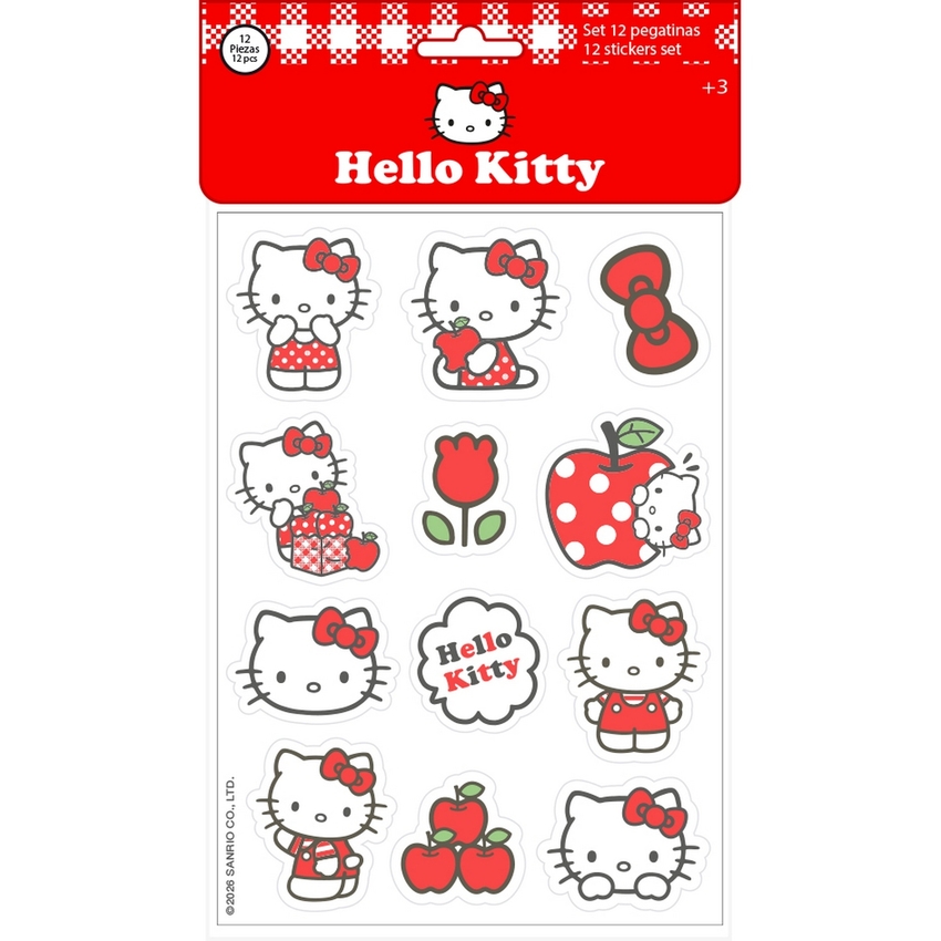 SET PEGATINAS HELLO KITTY 10,5X14,8CM