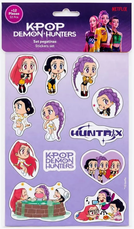 SET DE PEGATINAS KPOP DEMON HUNTERS CHIBI