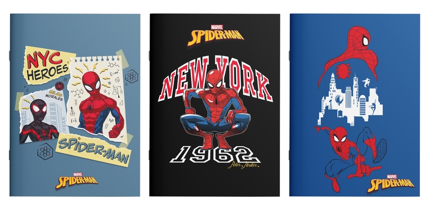 LIBRETA GRAPADA A4 PAUTA MM5 20+1H SPIDER-MAN 21X29,7CM