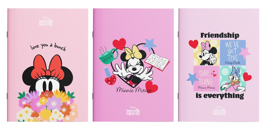 LIBRETA GRAPADA A4 PAUTA MM5 24+1H MINNIE MINTY 21X29,7CM
