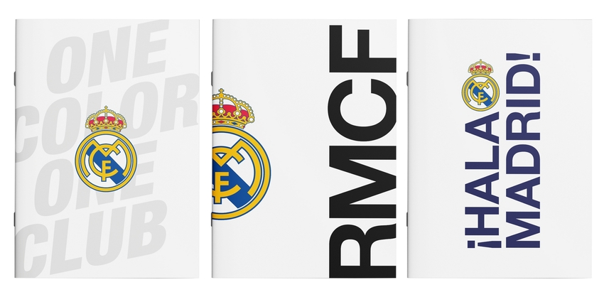 LIBRETA A4 PAUTA MM5 24+1H R. MADRID 2? EQ 26/27 21X29,7CM