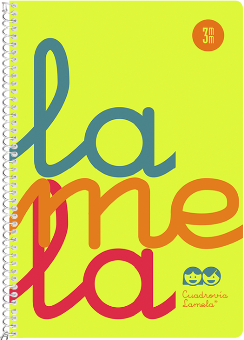CUADERNO ESPIRAL 4? 80H 90G 3MM AMARILLO CUADROVIA PP.