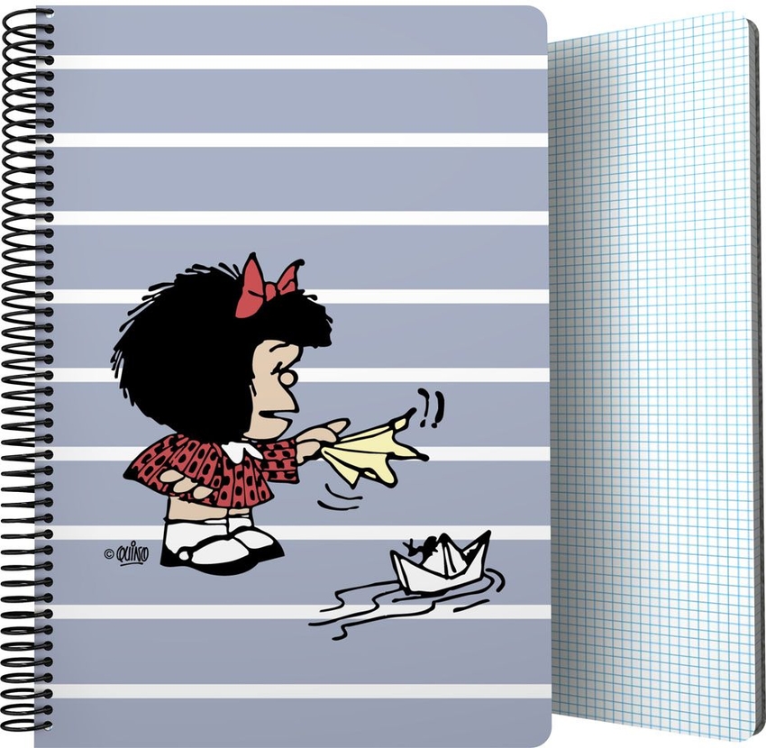 CUADERNO PP F? 80H 90G C4MM MAFALDA BOAT 22,5X31X1,6CM