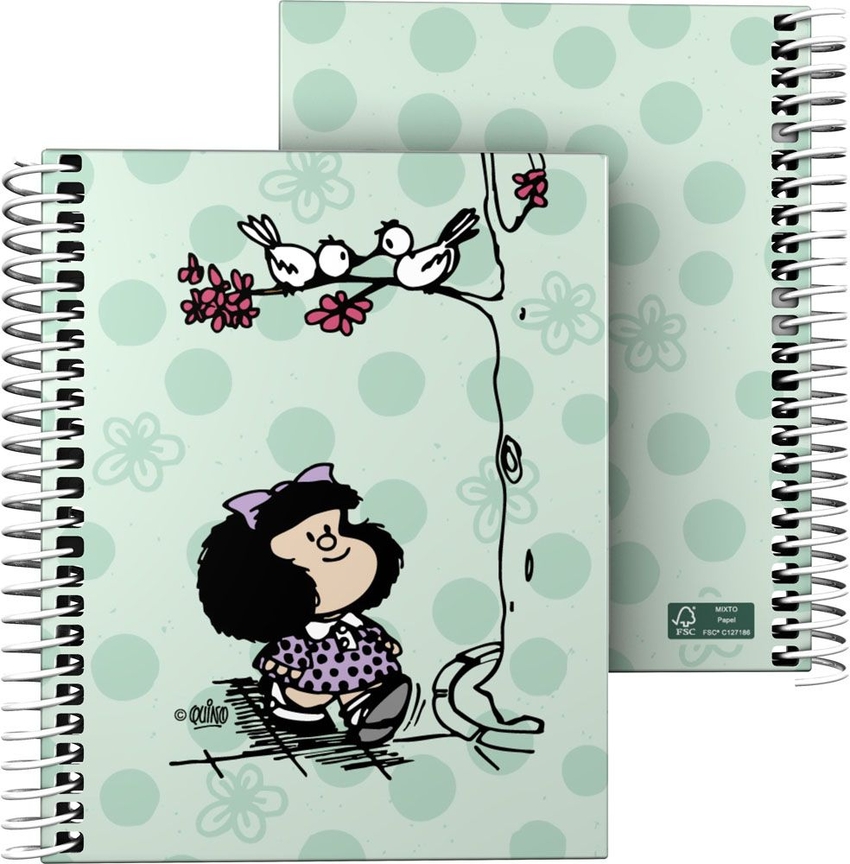 CUADERNO FOR A6 C5MM MAFALDA KISS 11,6X14,8X1,6CM