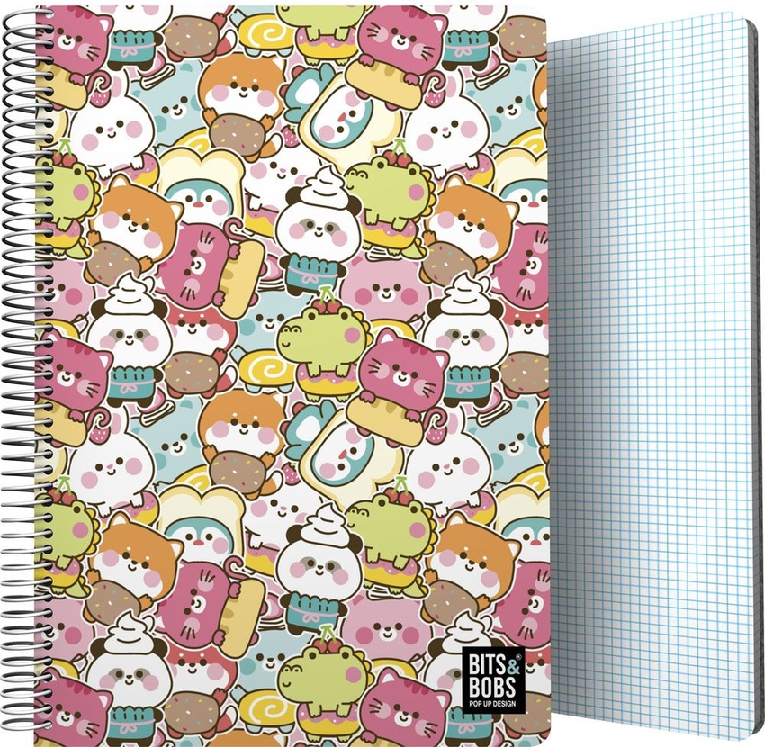 CUADERNO PP F? 80H 90G C4MM B&B KAWAII 22,5X31X1,6CM