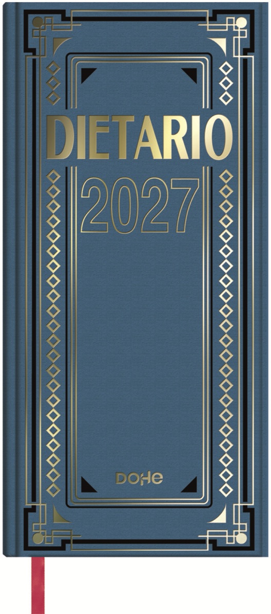 DIETARIO DOS TERCIOS 2027 14,5X31CM COLOR AZUL