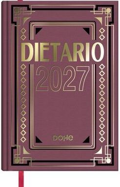DIETARIO CUARTO 2027 15X21CM COLOR BURDEOS