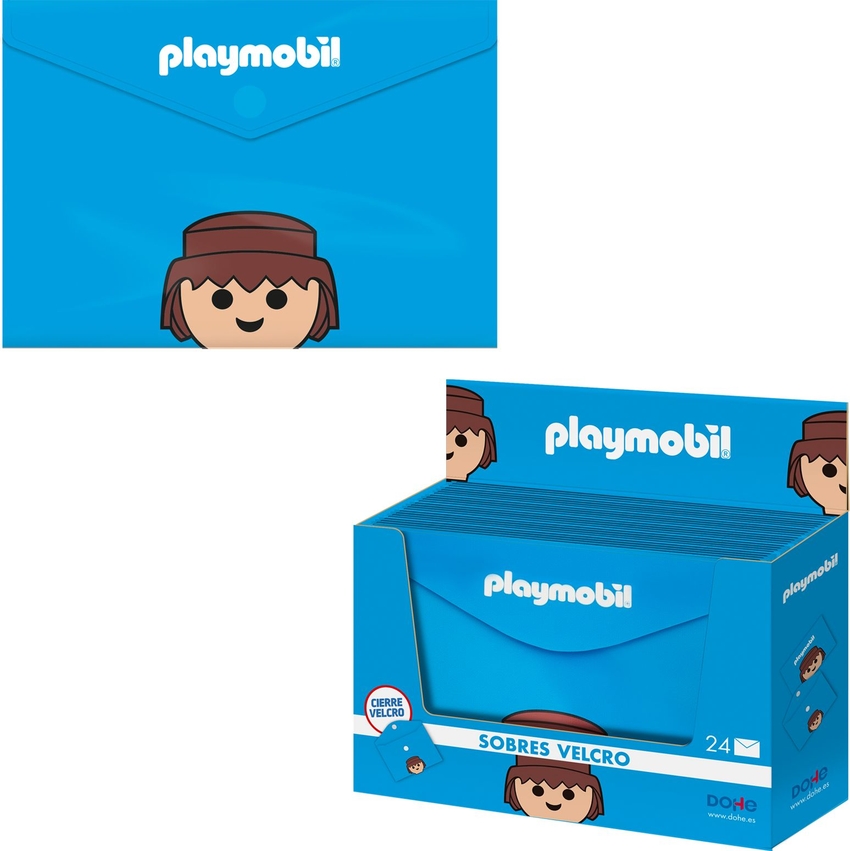EXP 24 SOBRE PP VELCRO F? APAISADO 335X235 PLAYMOBIL