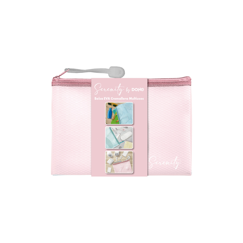 PAQ/10 BOLSAS CREMALLERA SERENITY EVA A6 ROSA