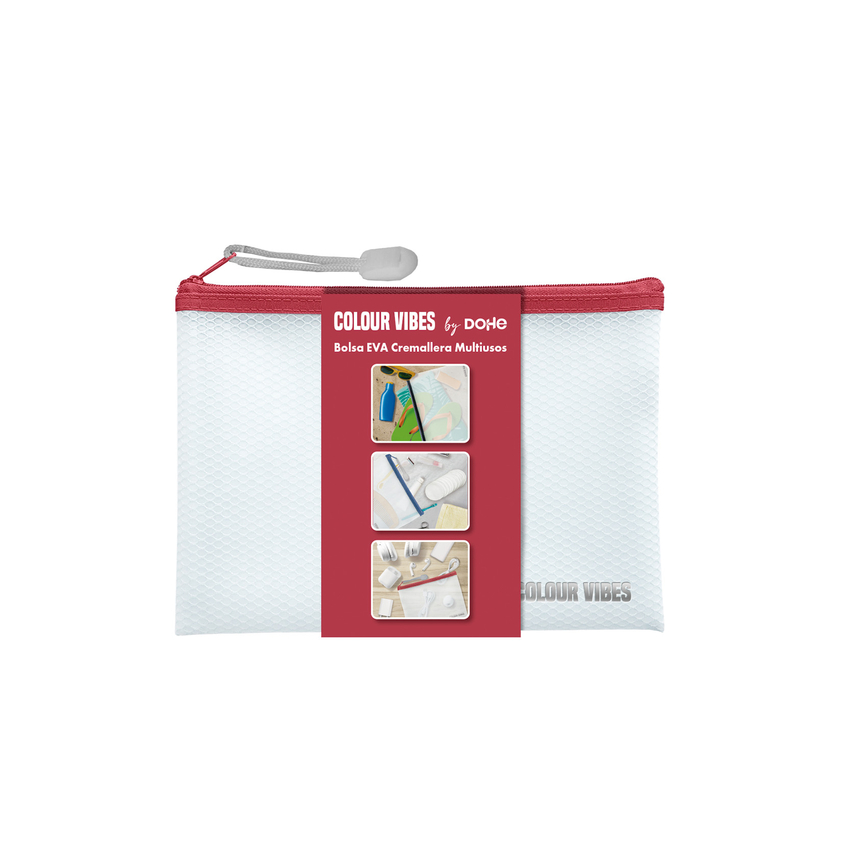 PAQ/10 BOLSAS CREMALLERA COLOUR VIBES EVA B6 ROJO