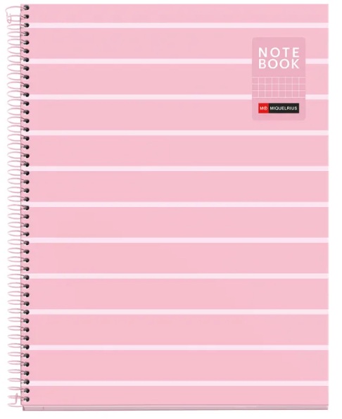 CUADERNO ESPIRAL NOTEBOOK1 A4 80H CUAD 4X4 BETWEEN THE LINE