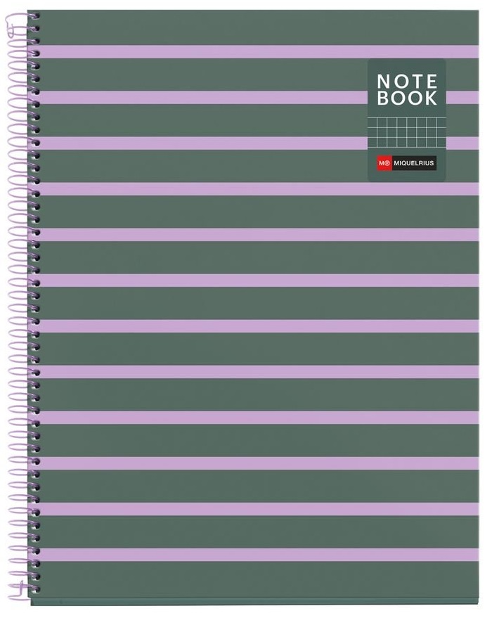 CUADERNO ESPIRAL NOTEBOOK1 A4 80H CUAD 4X4 BETWEEN THE LINE