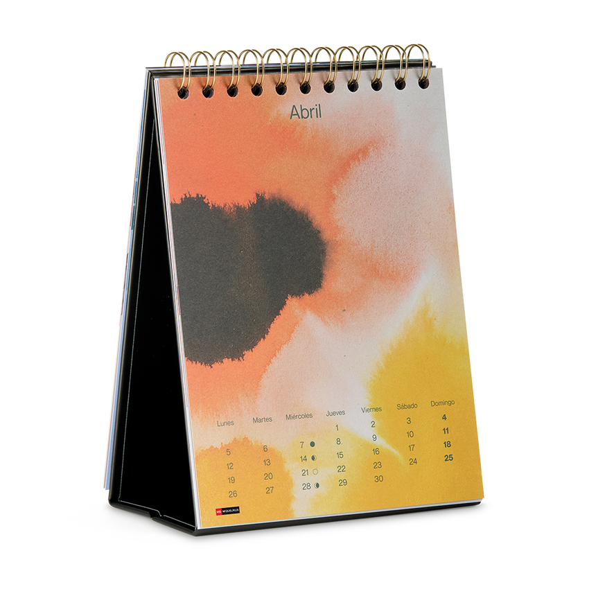 CALENDARIO SOBREMESA 15X20CM ACUARELA 2027