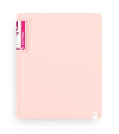 CARPETA ANILLAS A4 4 ANILLAS 25MM FOAM SOFT ROSA