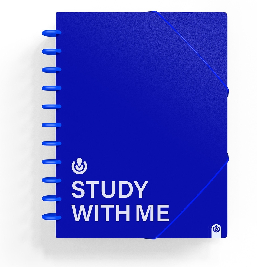 CARPETA 30 FUNDAS A4 INGENIOX STUDY WITH ME AZUL