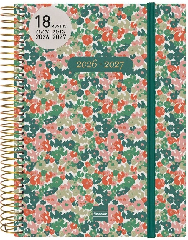 AGENDA ESCOLAR 26-27 E10 2DP 18M DAISY ESPIRAL