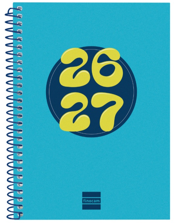 AGENDA ESCOLAR 26-27 8? DP COOL AZUL ESPIRAL